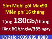 Mobi gói MaX90 - miễn phí 16 tháng